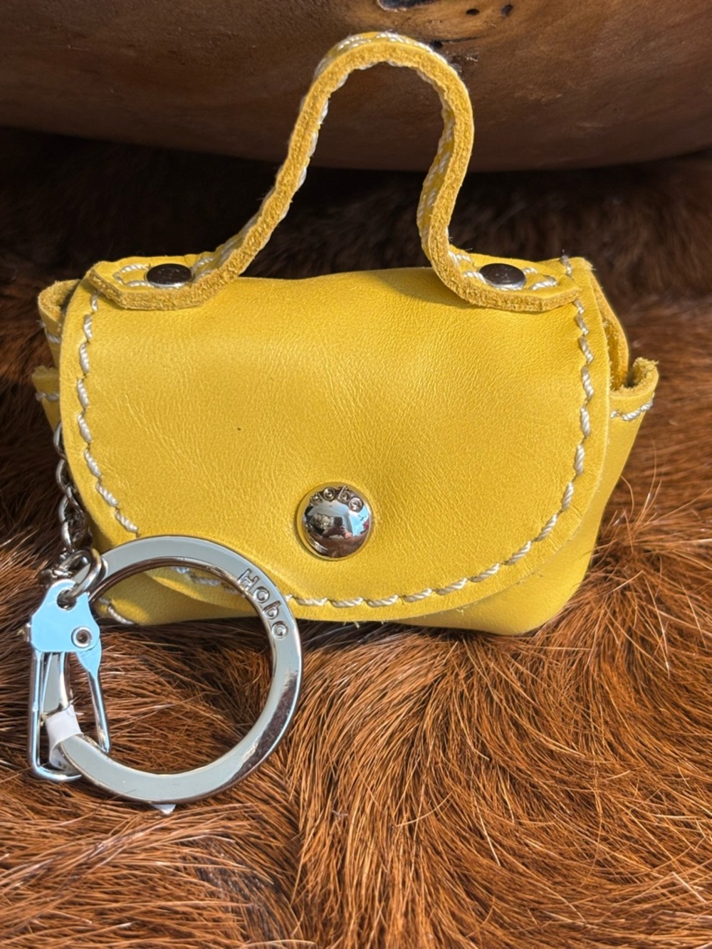 Hobo NWT Keychain Pouch (airpod) in Yellow